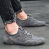 Trend Herren Lederschuhe Freizeit Atmungsaktiv Rutschfest Schuhe Outdoor Weich Reise Sneaker Leder flach Business Neu Zapatos Hombre