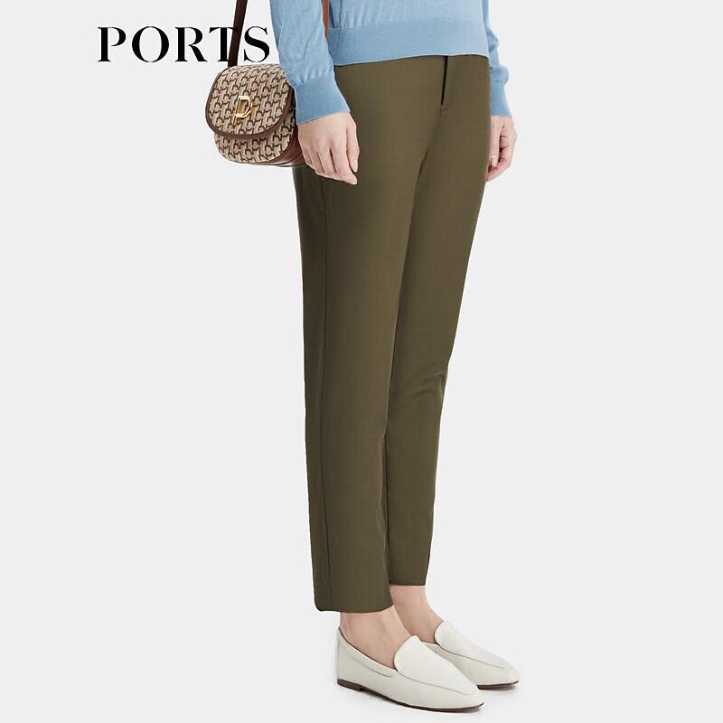 PORTS Women's Mid-Cuff Wool Blend Trousers