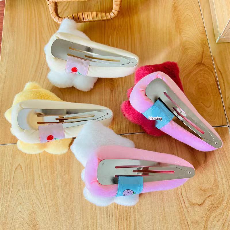 

Cartoon Style Cat & Dog Hair Clip - Large Duckbill BB Clip for Students