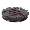 Round Wooden Base Multifunctional Retro Carving Elegant Wooden Display Stand for Home Decoration Gift