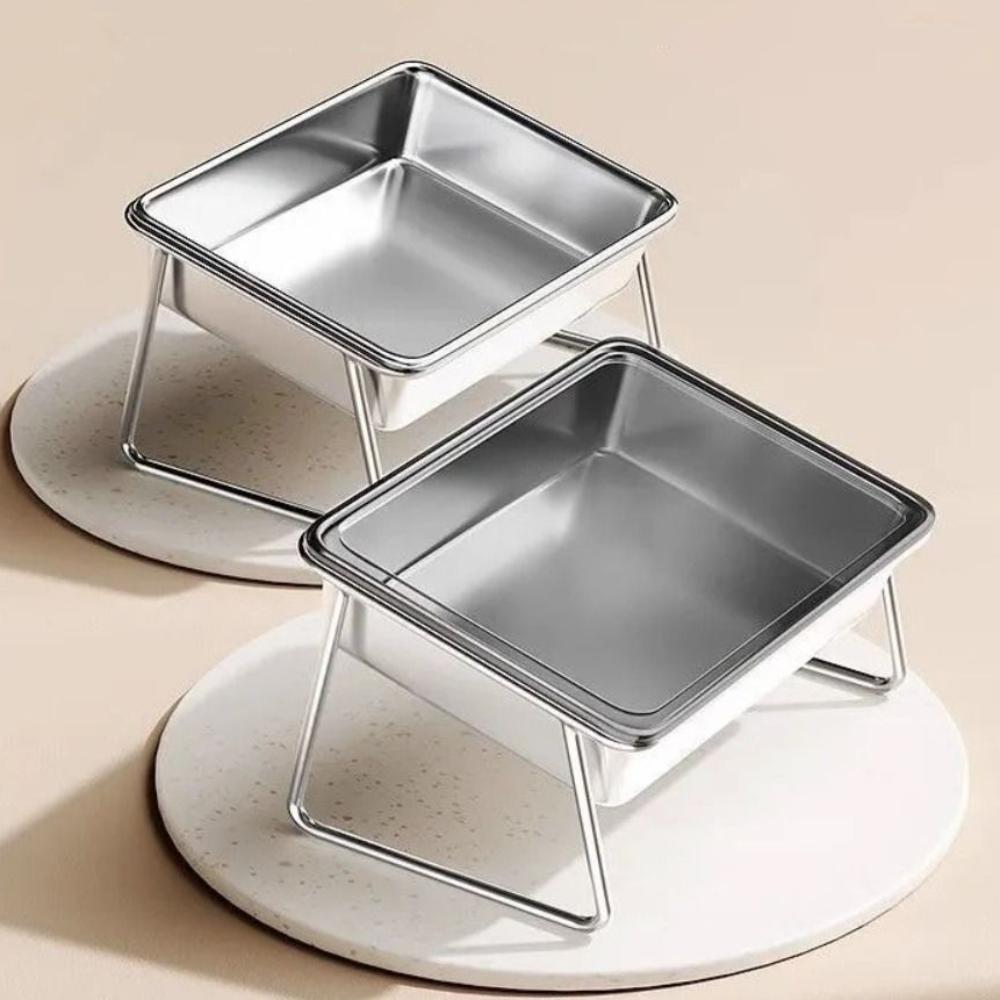 Raised Cat Water Bowl 15 Degree Inclined Pet Feeding Dish Universal Dog Food Bowls for Indoor