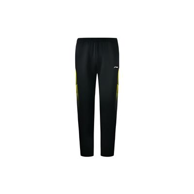 Pantalones Deportivos de Punto Transpirables con Estampado del Logotipo de la Serie de Tenis de Mesa Li Ning para Hombre Pantalones Negros AKLT653-1