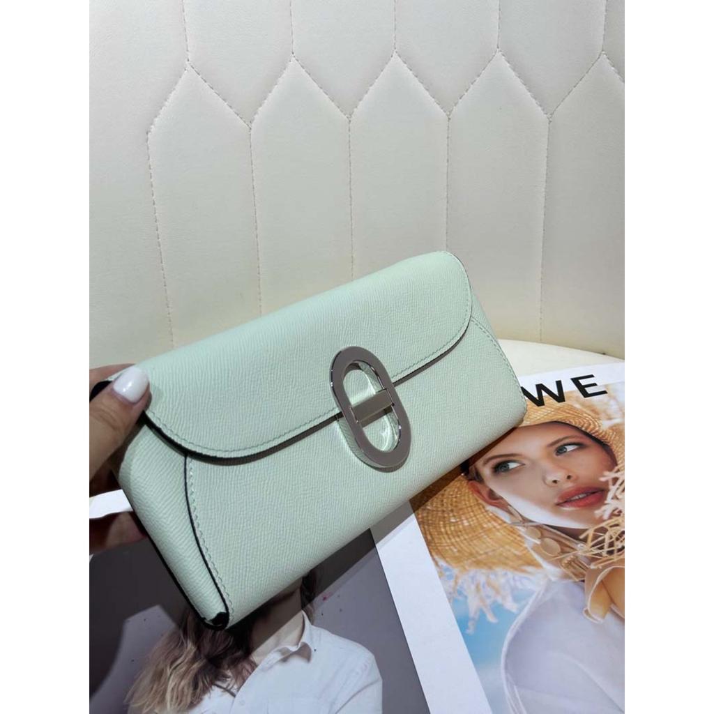 Haute Couture Leather Pig Nose Woc Wallet Palm Pattern Cowhide Hand Grab Bag Crossbody Women's Bag Clutch