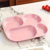 1PC Drop- Divided Plates, Microwave & Dishwasher Safe, Lightweight Plastic Picnic Plates Made of Healthy Materials