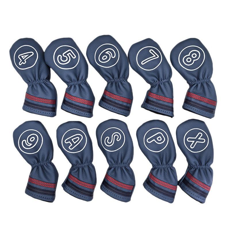 PU Leather Golf Club Protective Sleeve: Head Covers for Woods, Irons, and Putters