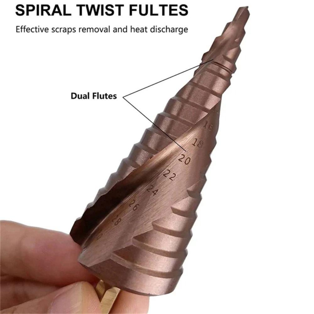 Multiple Hole Drill Perforator M35 5% Cobalt Stepped Drill Bits Stainless Steel Metal