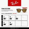 Sonnenbrille 0RB4334D HAVANA Japan 55 Asiatische Passform Ray-Ban 710/83 (GRATIS-Größe)