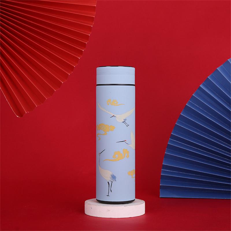 Smart Mug Tea Water Separation Classical Style Easy To Use Safety Thermos Cup Stainless Steel Thermos Bottle Intelligent Mug