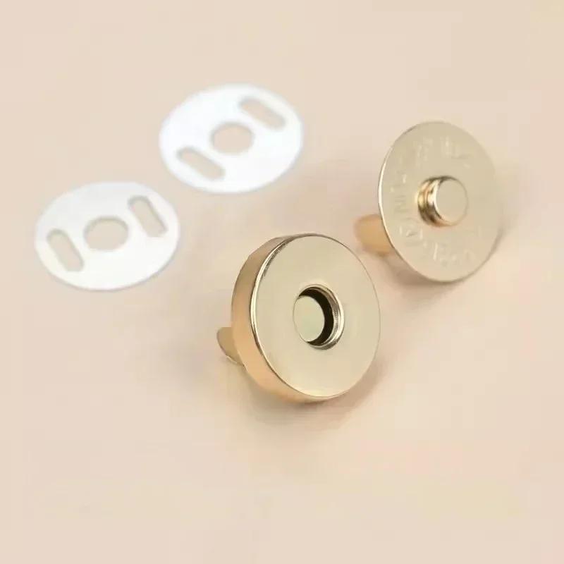 Onzichtbare Magnetische Sluiting Zonder Naad Tas Metalen Knoppen Portemonnee Portemonnee Jas Handtassen 14/18mm Mini Gesp Bagage Onderdelen Accessoires