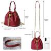 2026 Popular Vintage Fashion Chain Bag Women Genuine Leather Multi-Way Bucket Bag Compact Stylish Crossbody Shoulder Purse