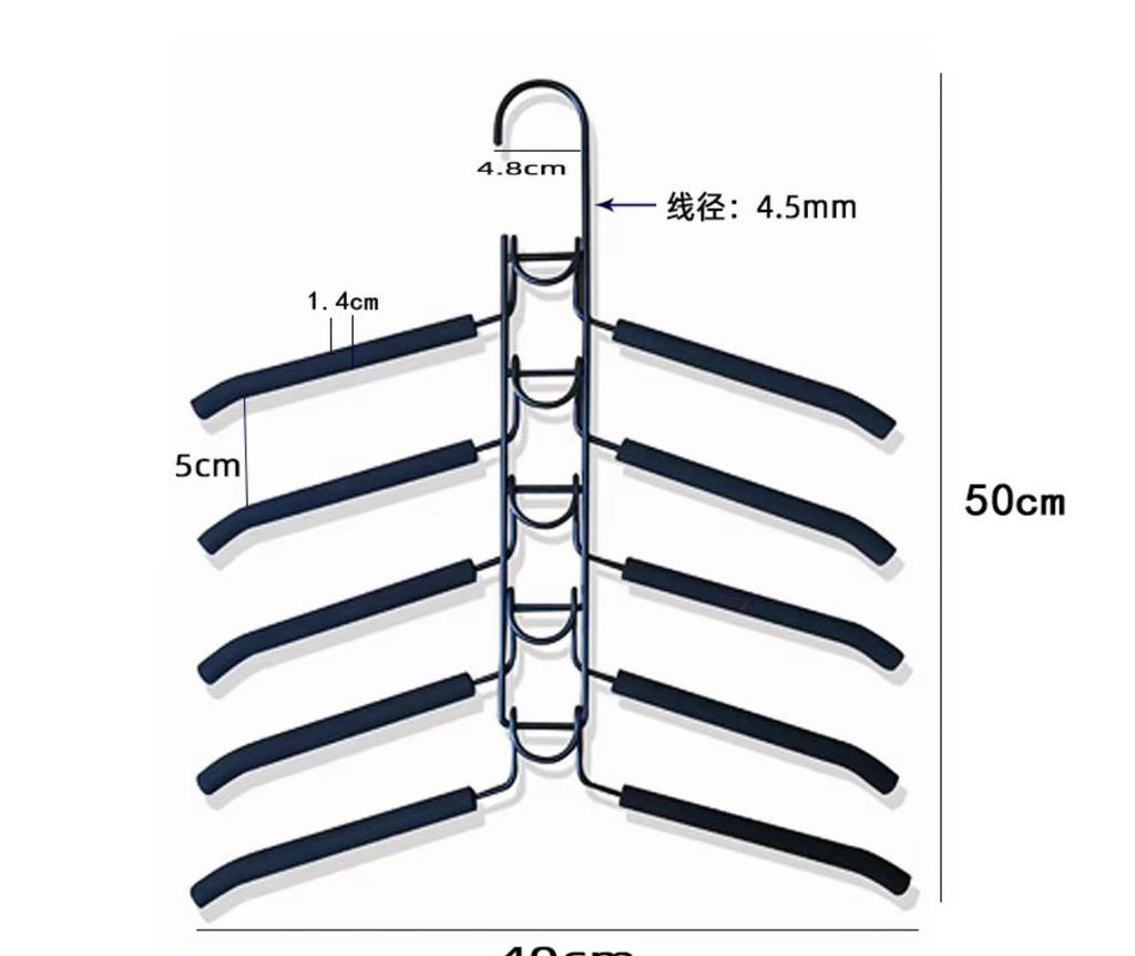 Store neatly Multi-layer Detachable Clothes Hanger Sponge Anti-slip Magic Storage Wardrobe Clothes Support Sousehold Home