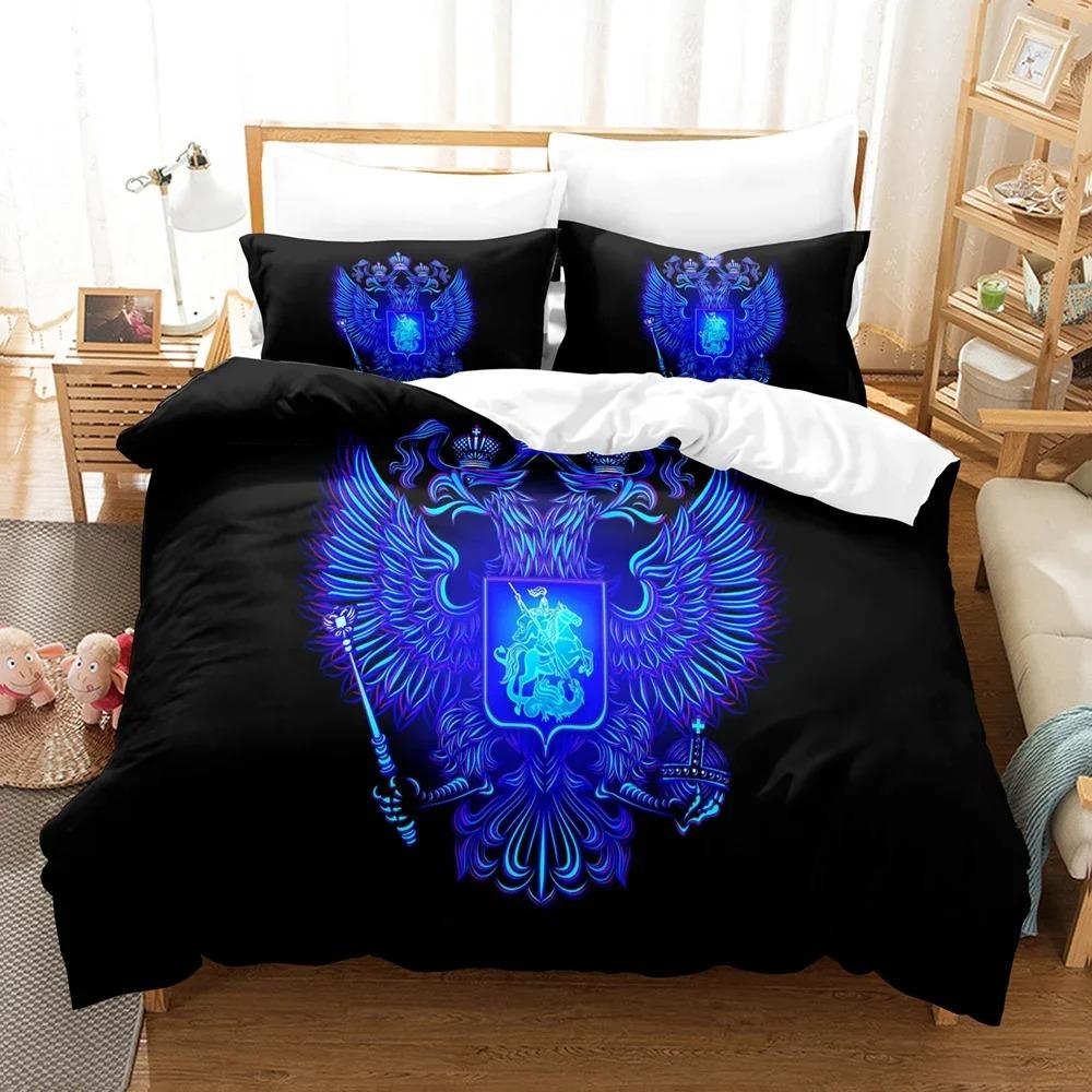 Russian flag Bedding Set Single Twin Full Queen King Size Russian theme Bed Set Teenager Bedroom Duvetcover Sets 3D Print