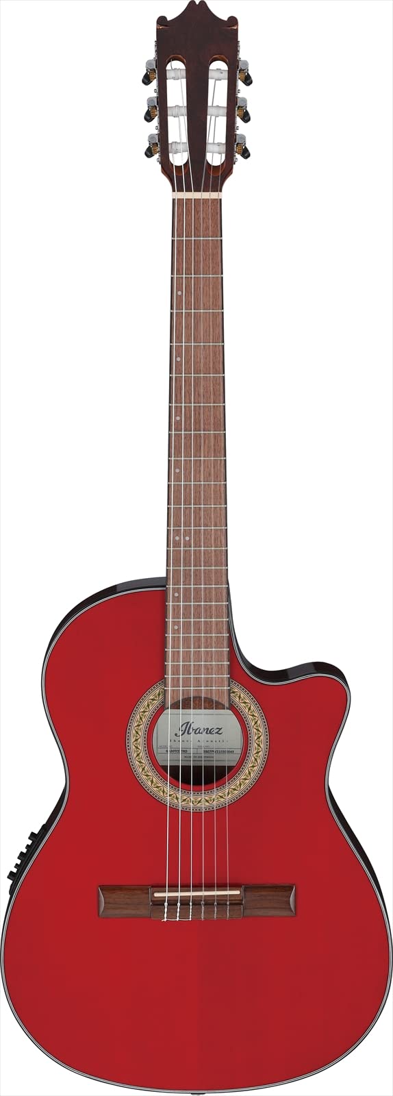 

Гітара Ibanez Elegat з тонким корпусом і товщиною корпусу приблизно 70 мм [Transparent Red High Gloss] GA30TCE-TRD