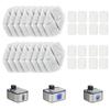 16 Pcs Cat Water Fountain Filter, Filtering Water Dispenser for Cat and Dog, Triple Filtration System, White