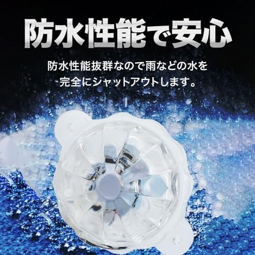 Meliore LED Underneon Side Marker Aurora Crystal Marker Lamp RGB 12V Motorcycle Scooter Car Custom Universal