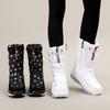 Damen Warme Wasserdichte Rutschfeste Hohe Schneestiefel mit Dicker Sohle
