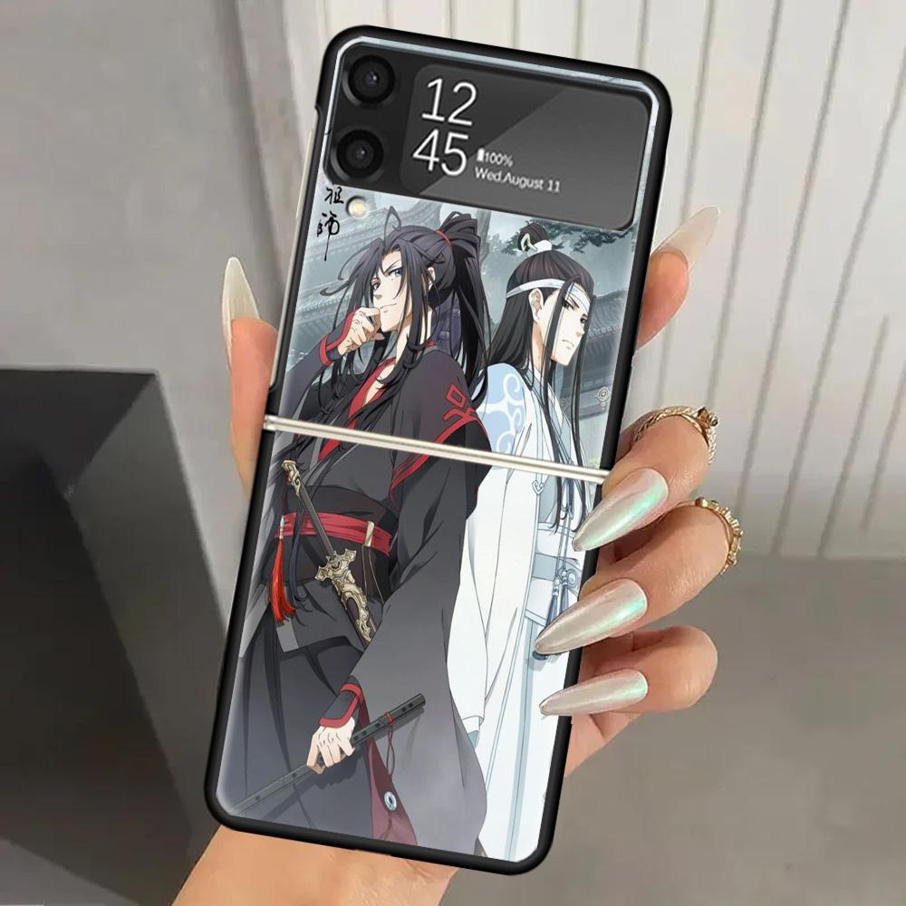 Anime Mo Dao Zu Shi Hard PC Phone Case For Samsung Galaxy Z Flip 7 6 5 4 3 Black ZFlip7 ZFlip6 Flip5 Flip4 Flip3 5G Print Cover