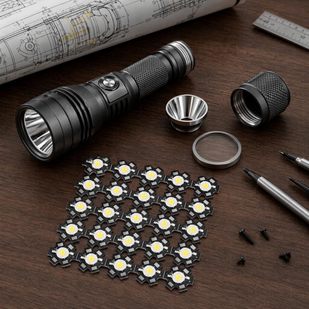 25PCS 3V LED Chip Aluminum Base LED Bead Easy Light Bead  Lighting Fixtures