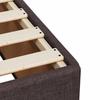 Bed Frame without Mattress Dark Brown 140 x 190 cm Fabric