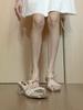 Fashion Bow Water Drill Summer Sandals For Women With Nonslip Pu Sole For Daily Wear