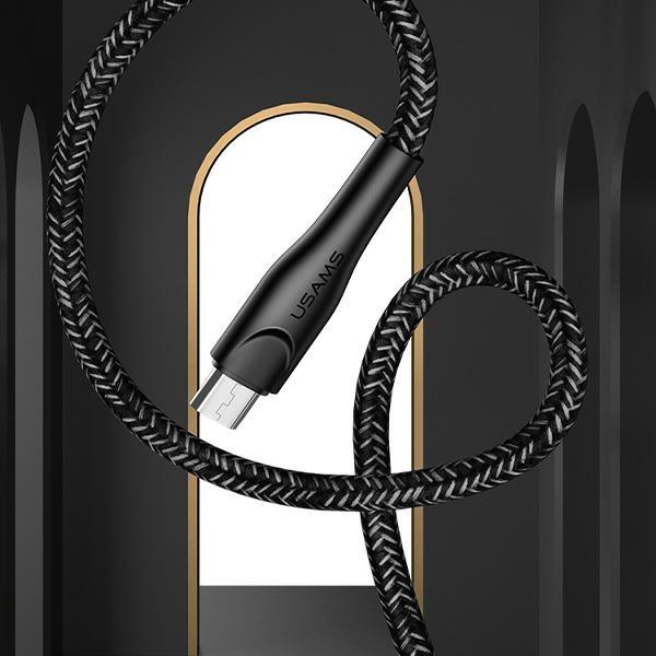 Usams Kabel Pleciony U41 Microusb 1M2A Czerwony/Red Sj393Usb02 (Us-Sj393) Fast Charge