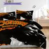 Famous rock singer Johnny Hallyday bedding, duvet cover, pillowcase, home decoration, birthday gift (1 * duvet cover+2 * pillowcase, coreless)