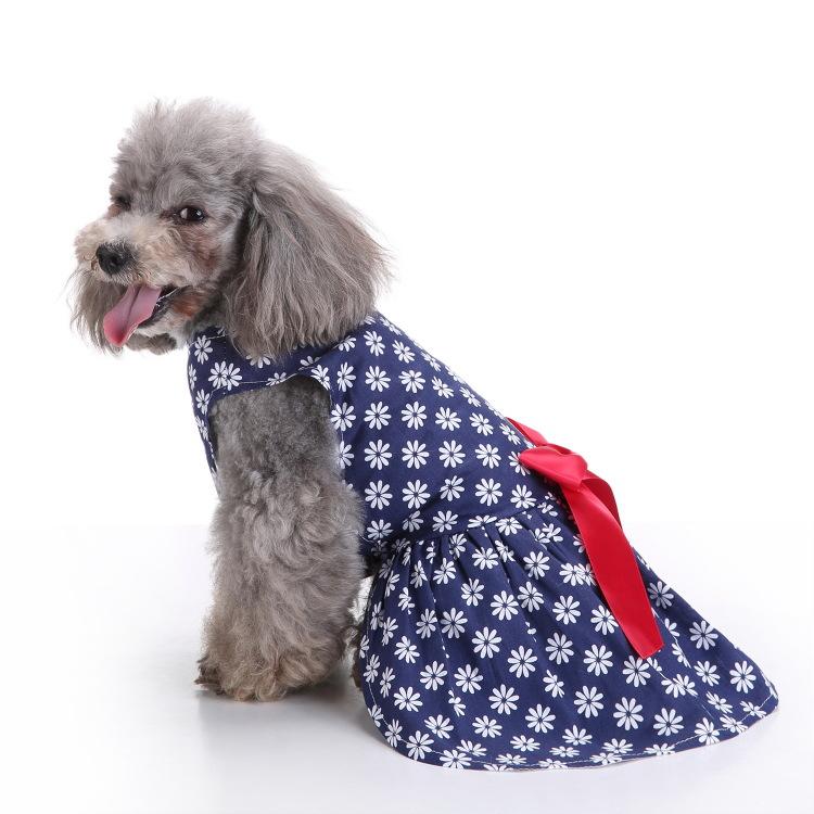 Wyrafinowane letnie sukienki dla psów, sukienka w kratkę, strój dla małych psów, średnie, słodkie ubrania dla zwierząt, spódniczka dla szczeniaka, ubrania dla psów