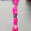 Q33 Pink Seven-Color Iron Binding Hook: Fly Fishing Hook with Straight Wire, Can Cut To Length, Supports Up To 10kg.
