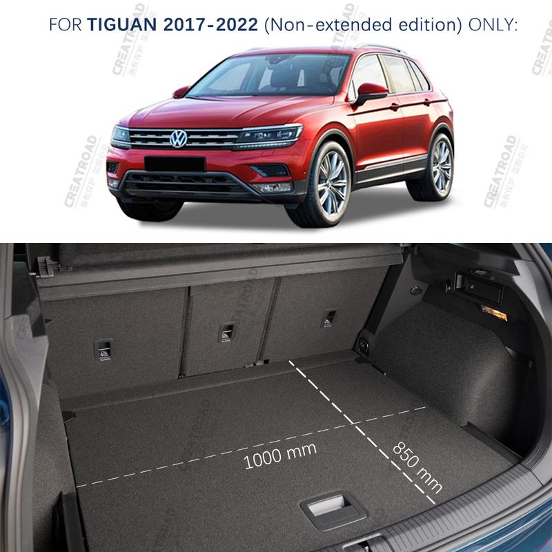 Car Trunk Mat For Volkswagen Tiguan 2017 2018     Cargo Liner Carpet Interior Accessories Cover