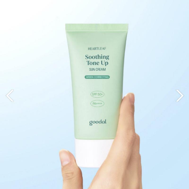 GOODAL Heartleaf Calming Green Tone-Up Sunscreen SPF50+ PA++++ 50ml
