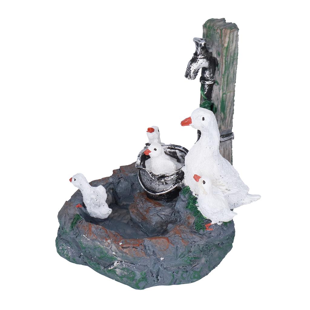 Garden Duck Family Statue Originality Resin Sculpture Ornament Decoration for Yard Patio Fountain