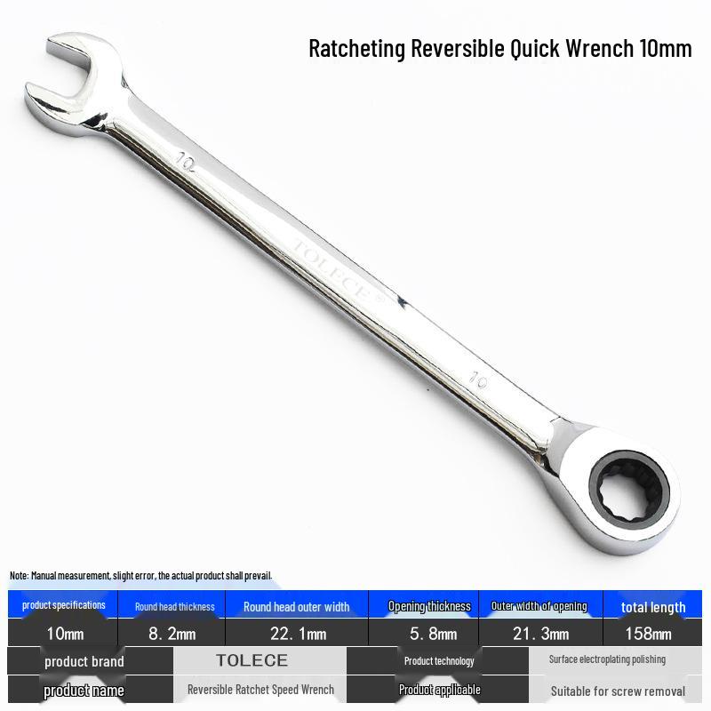 QuickTorx Reversible Ratchet Open-End Wrench
