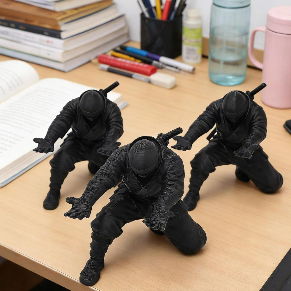 Creative Ninja-Style 3D Printed Pen Holder Ballpoint Pens/Pen Holder Unique Desktop Organizer Stand Storage Display Shelf Decor