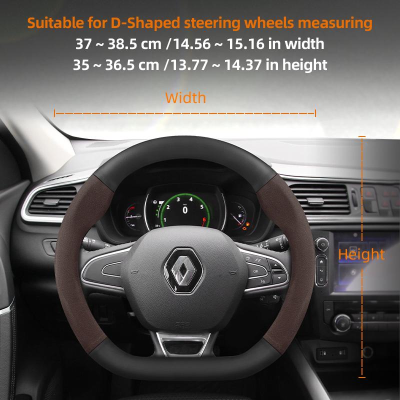 Für Renault Lenkradbezüge: Mégane 3, 2, 4, Clio 4, 5, Trafic, Scenic 2, Austral, Kangoo, Arkana, Kadjar. Zubehör.