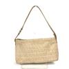 FENDI Zucchino Zucca logo bag Shoulder Bag Leather/Canvas Beige