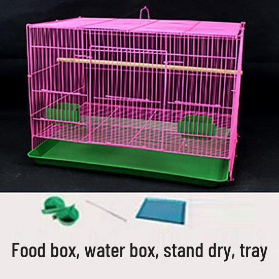 Large Metal Cage for Cockatiels, Myna, Finches, and Tiger Skin Birds