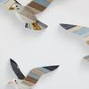 3Pcs/Set Wooden Seagull Wall Decoration Farmhouse Rustic Nautical Sea Bird Wall Art Sculpture Home Living Room Bathroom Wall Decorative Sign