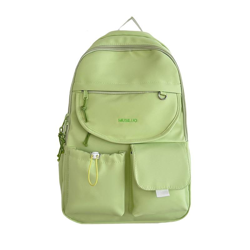 Candy color schoolbag female large capacity solid color dopamine girl style student backpack small fresh junior high school backpack