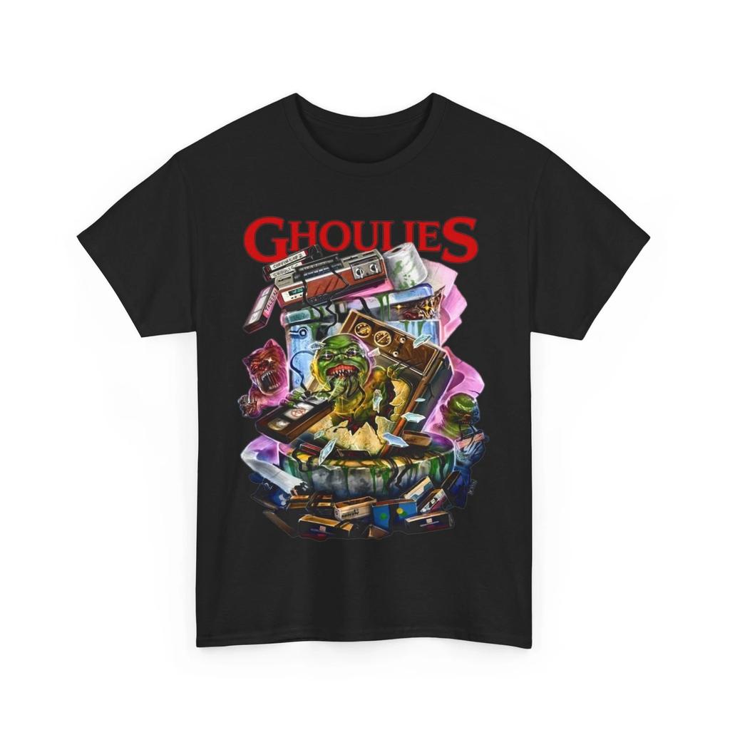 Ghoulies 1984 Movie 100% Cotton T-shirt Mens Tees Top Unisex Heavy Cotton Tee