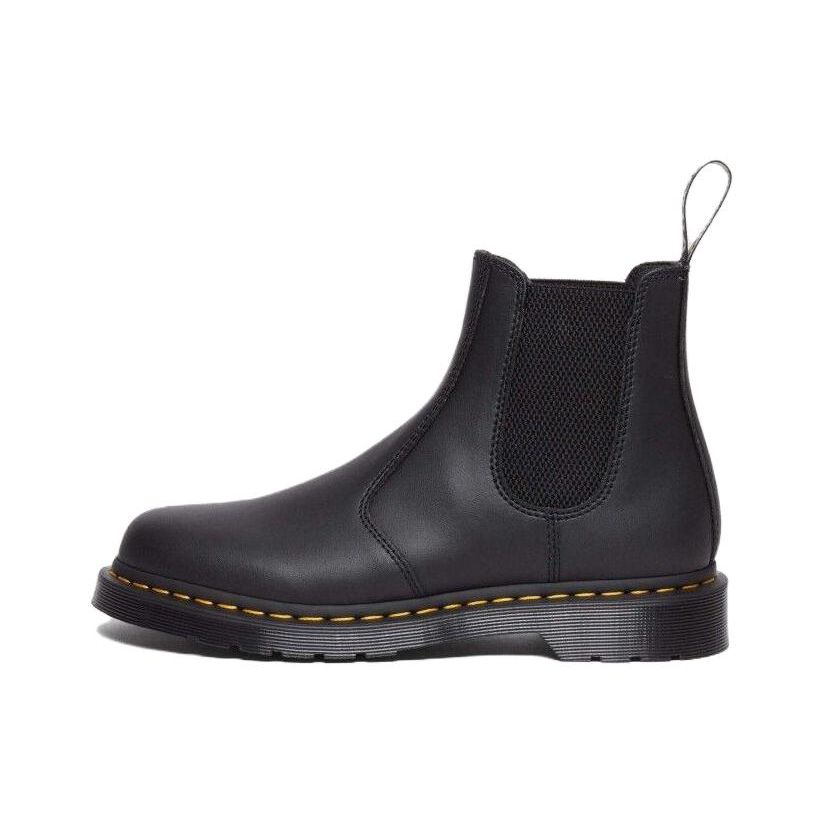 Dr. Martens Leather Fashion Simple Comfortable Short Chelsea Boots Unisex Boots Black 31809001