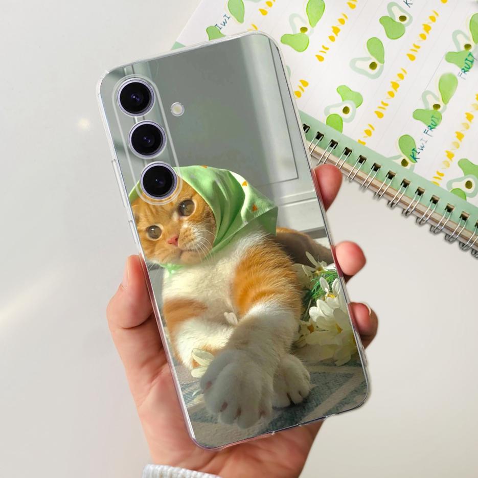 For Samsung Galaxy S24 Plus Case SM-S926B Cute Fashion Painted Cover Soft Slim Phone Case For Samsung S24 Ultra S 24 S24+ Fundas