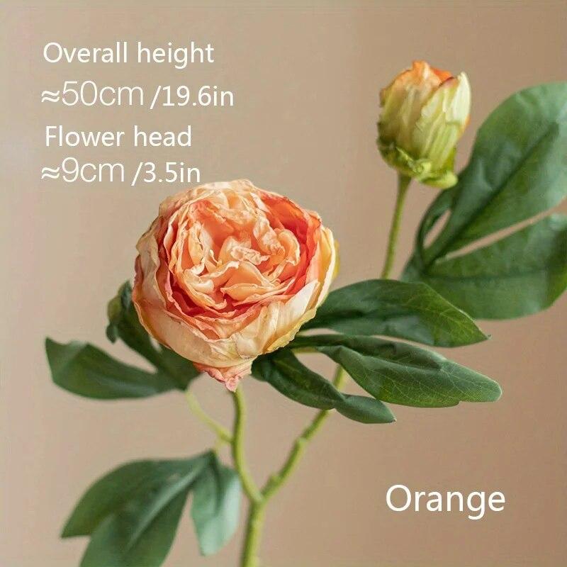 Peony Simulation Flowers, Home And Living Room Artificial Flower Decorations, Dining Table Dried Flower Bouquet Decoration