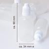 Professionaltree 10x50 ml flacons compte-gouttes vides bouteilles pour liquide pour doser proprement et conserver - fermeture