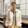 Thickened imitation fox fur imitation fur jacket women's light coat New winter temperament