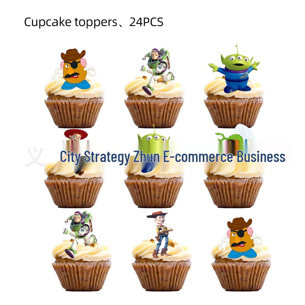 Toy Story Geburtstagsparty Geschirrset: Einwegbecher, Teller, Tischdecke & Dekorationen für Kinder