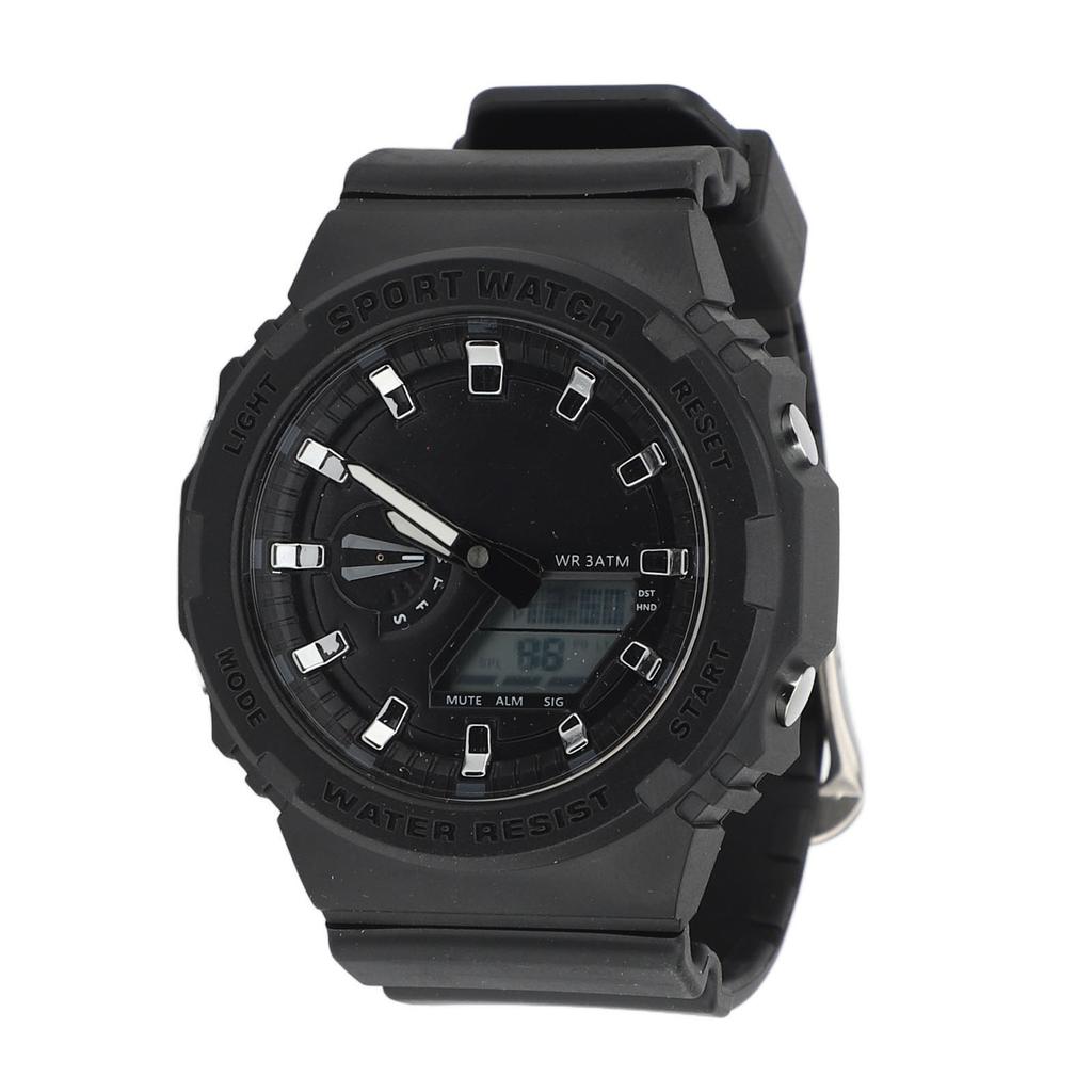 Multifunctional Analog Digital Dual Display LED Watch Multifunctional Water Proof Sports Watch with
