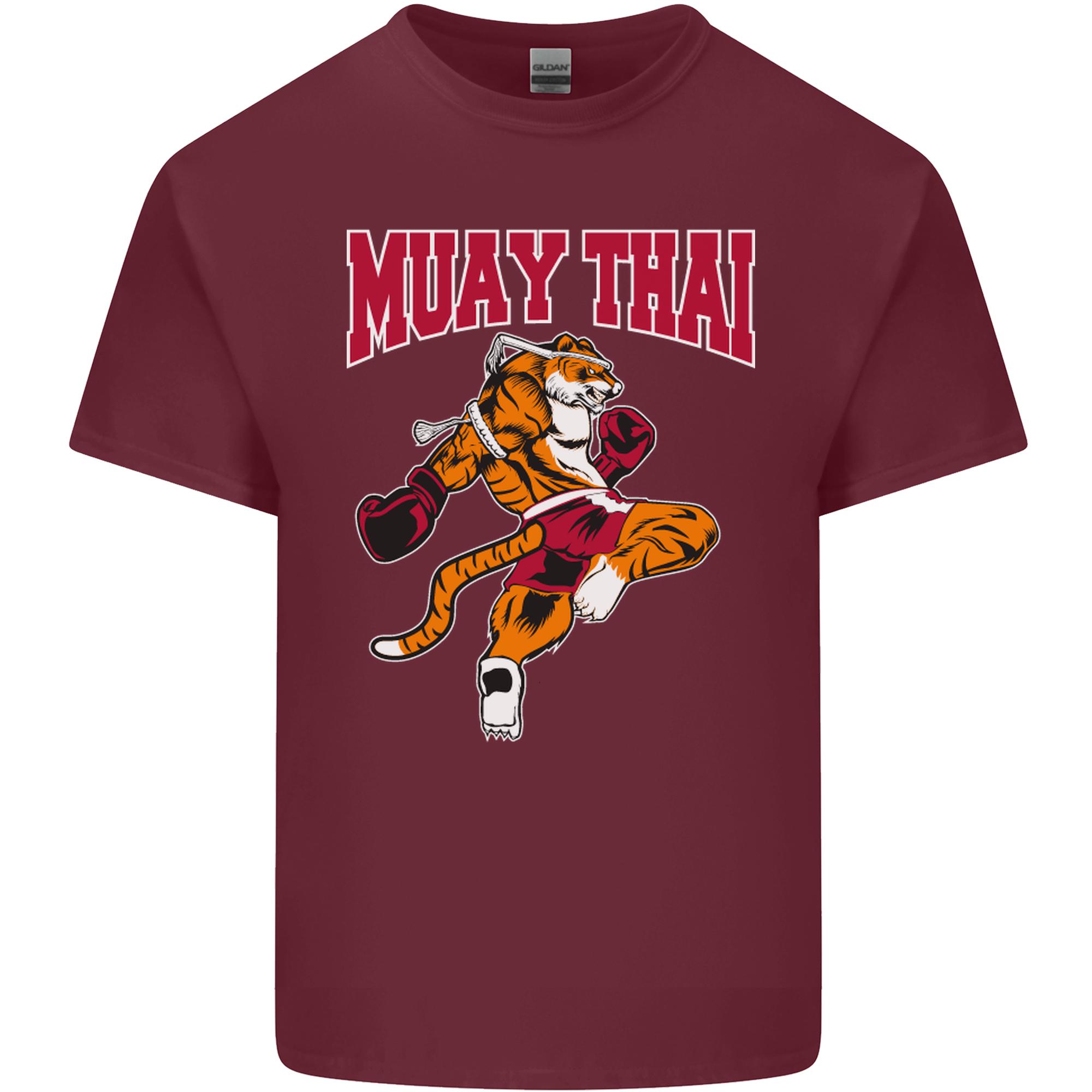 Muay Thai Tiger MMA Mixed Martial Arts Unisexs Light Cotton TShirt S
