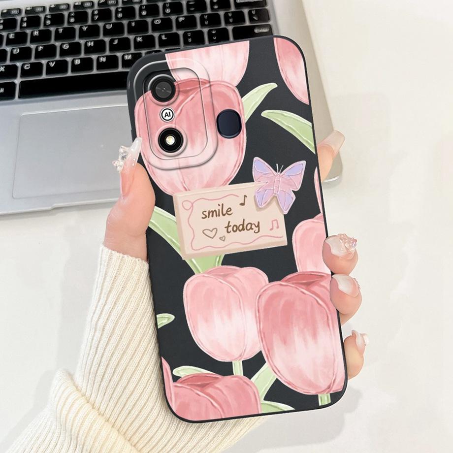 Cover For Itel A27 A48 A25 A35 Case Artistic Style Shockproof Funda For Itel A60 A60s A70 Soft Liquid Silicone Bumper