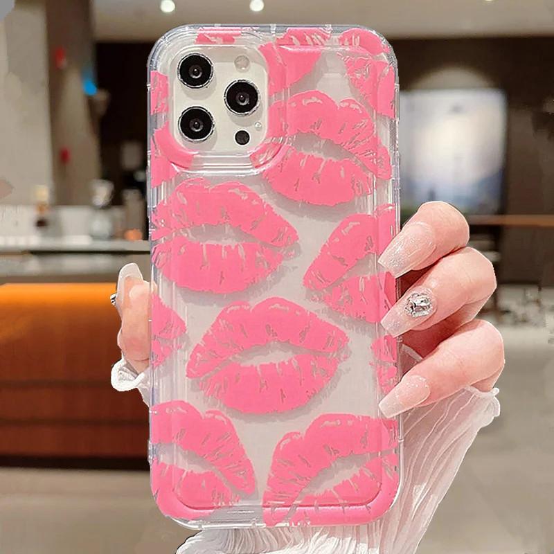 

Sexy Girl Multicolor Lips Soft Phone Case For 14 Cases mi 11 Lite 5G NE 13T 13 12T 12 Poco F5 Pro Anti-drop Airbag Cover For Xiaomi 14