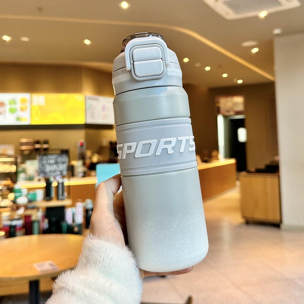 Travel Portable Insulated Mug With Straw Lock For Office And Outdoors